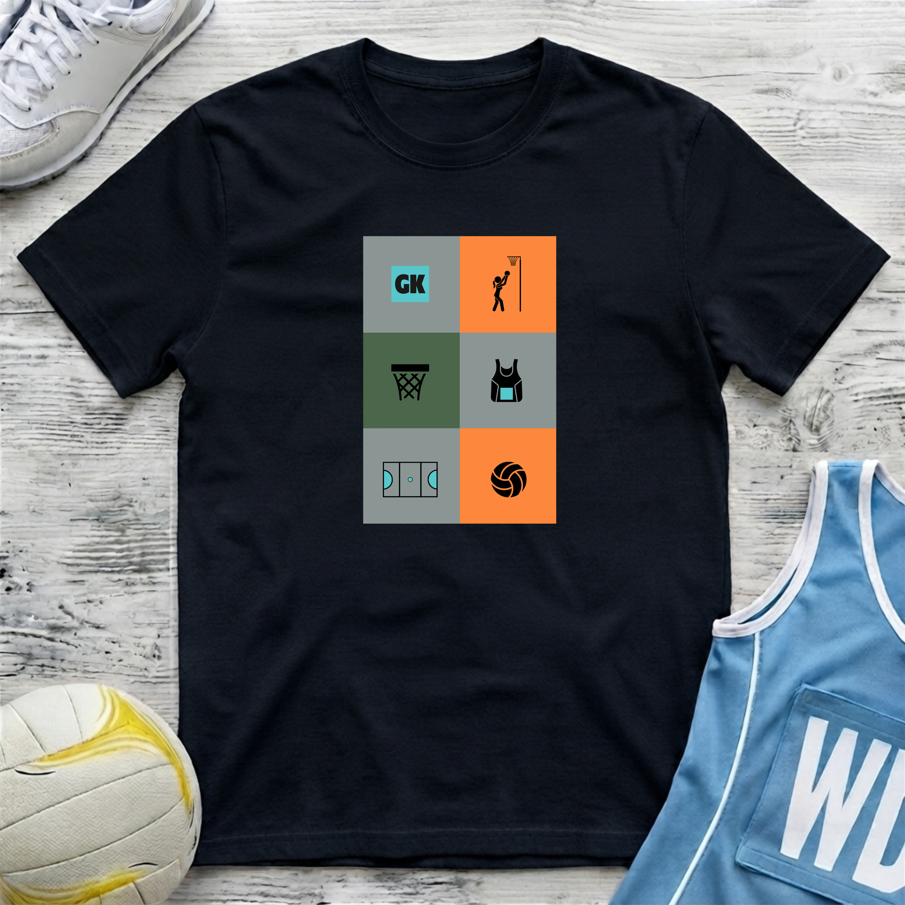 Netball Mural T-Shirt
