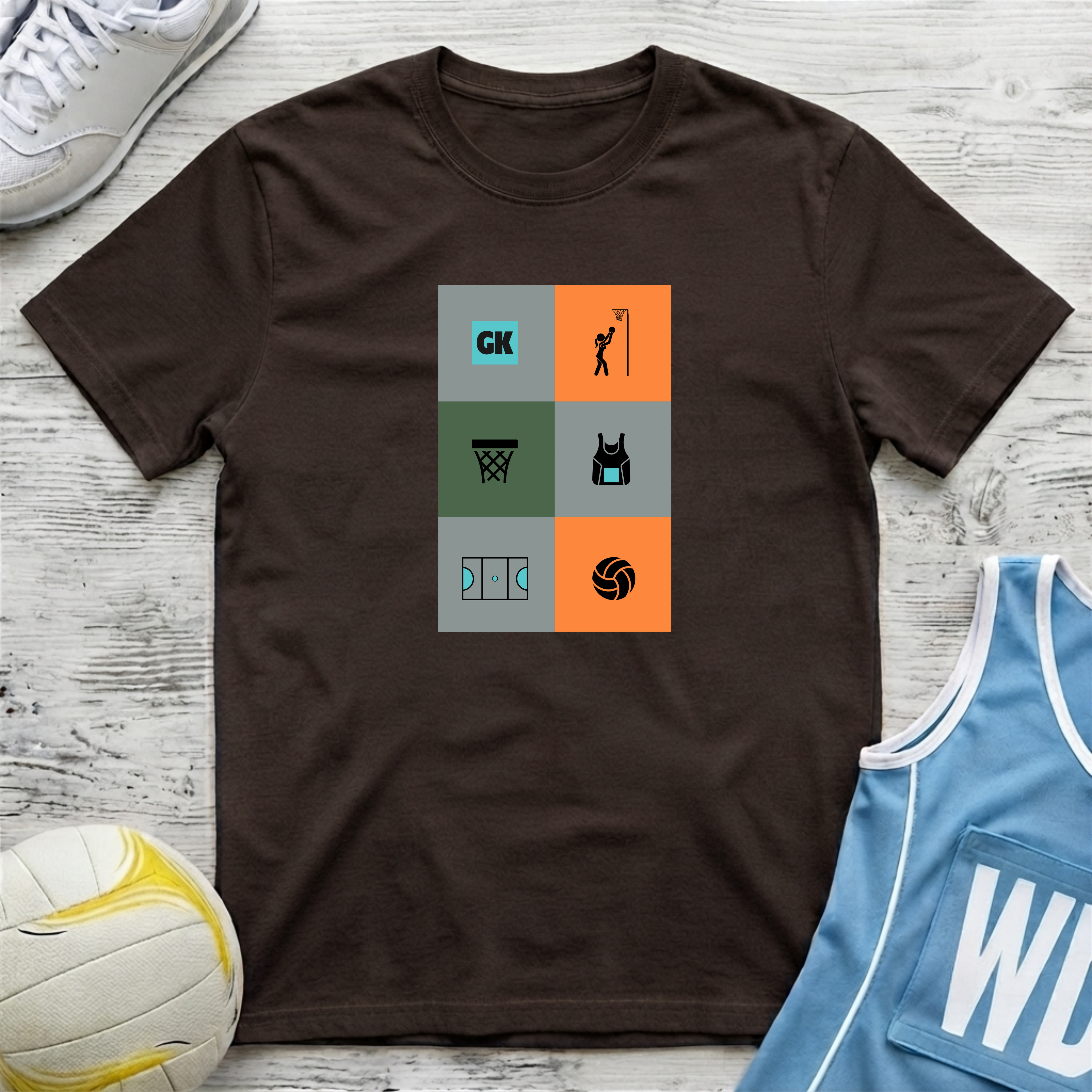Netball Mural T-Shirt