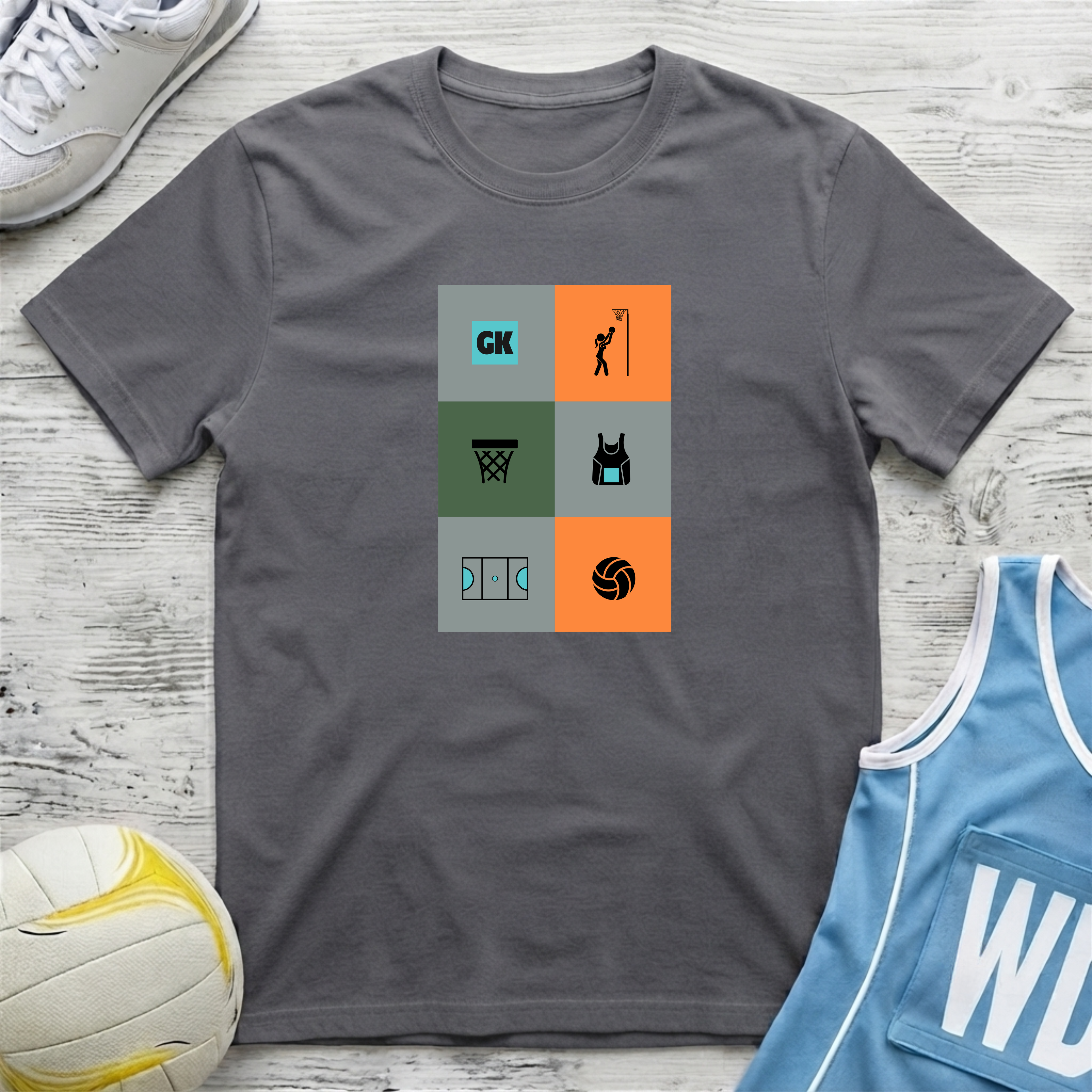 Netball Mural T-Shirt