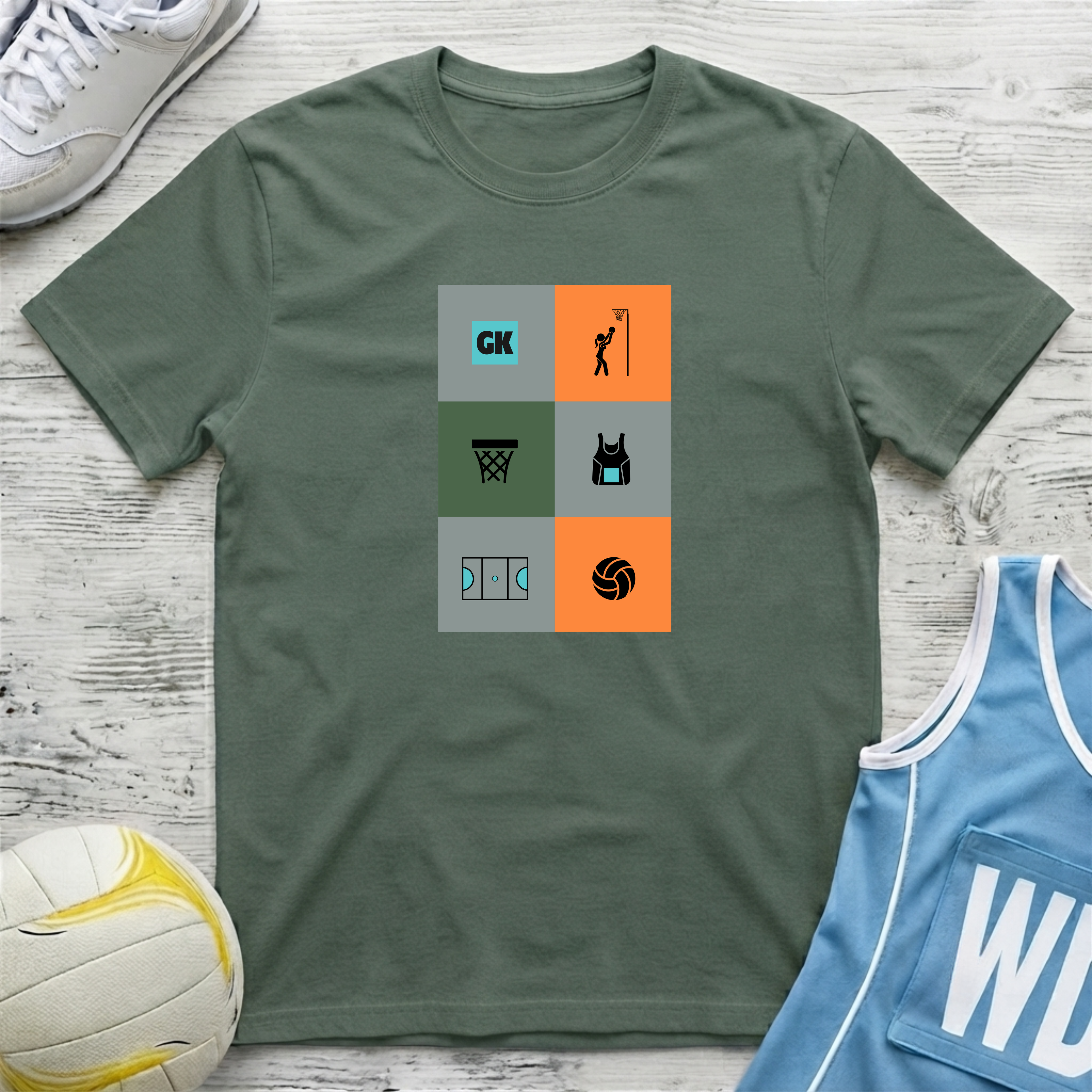 Netball Mural T-Shirt