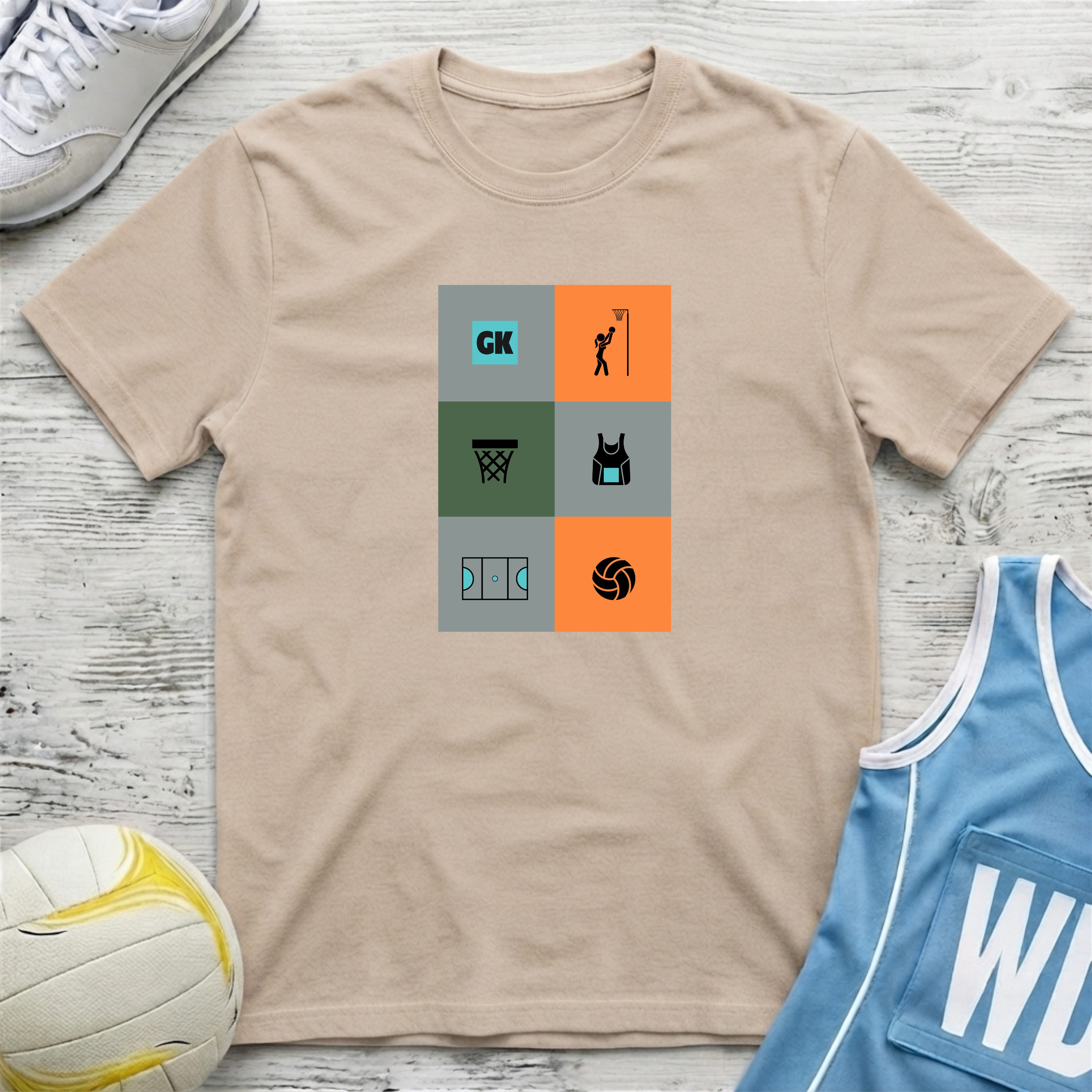 Netball Mural T-Shirt