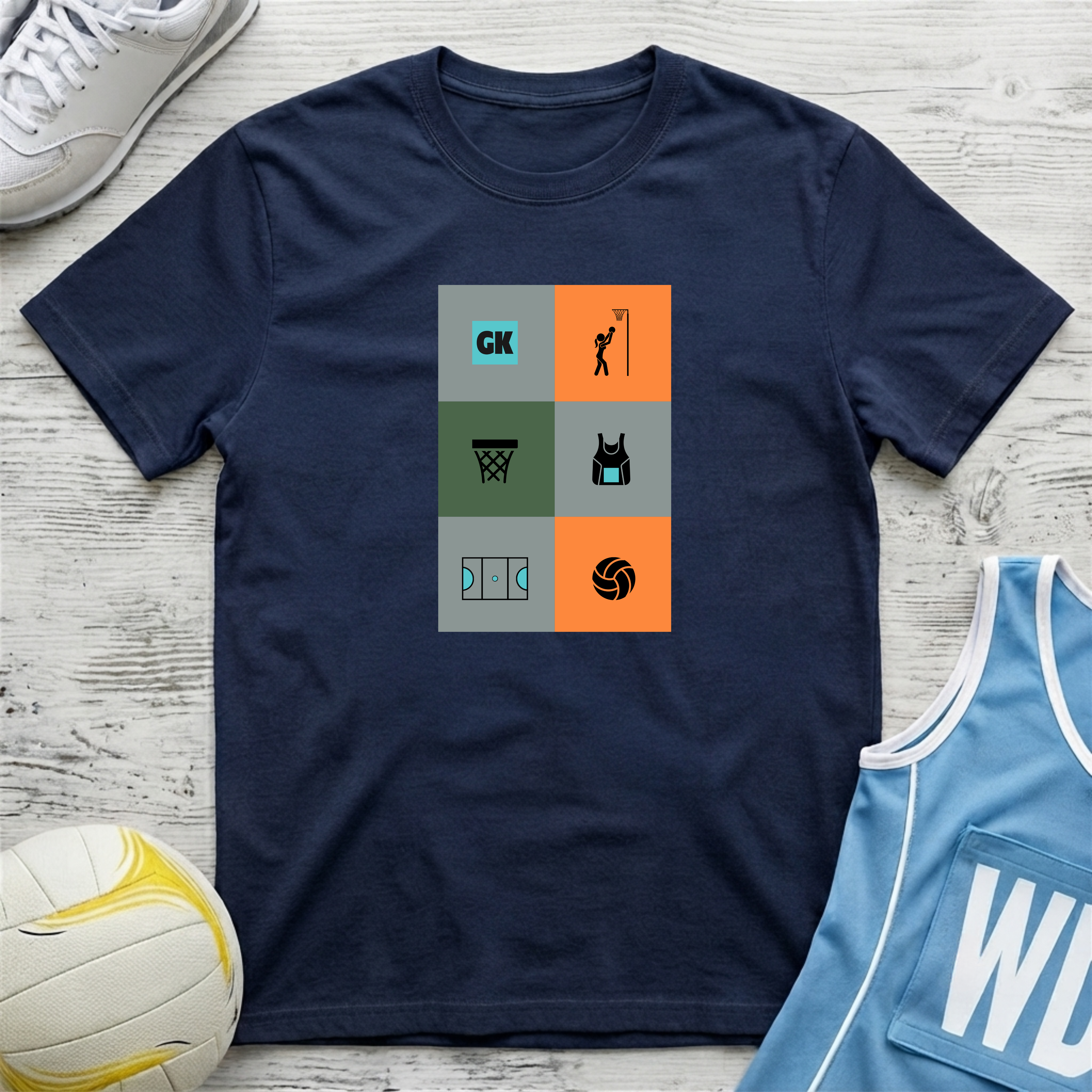 Netball Mural T-Shirt