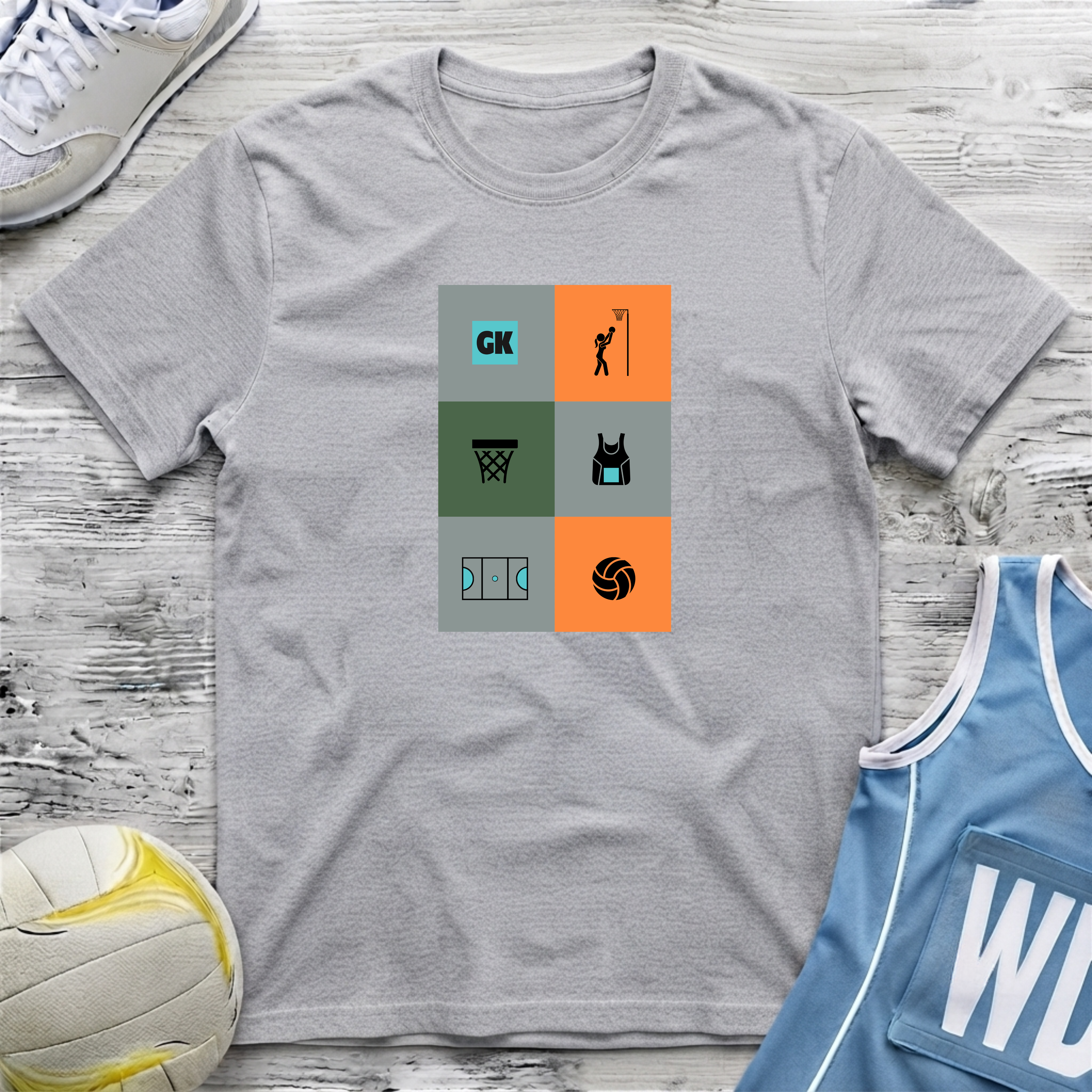 Netball Mural T-Shirt