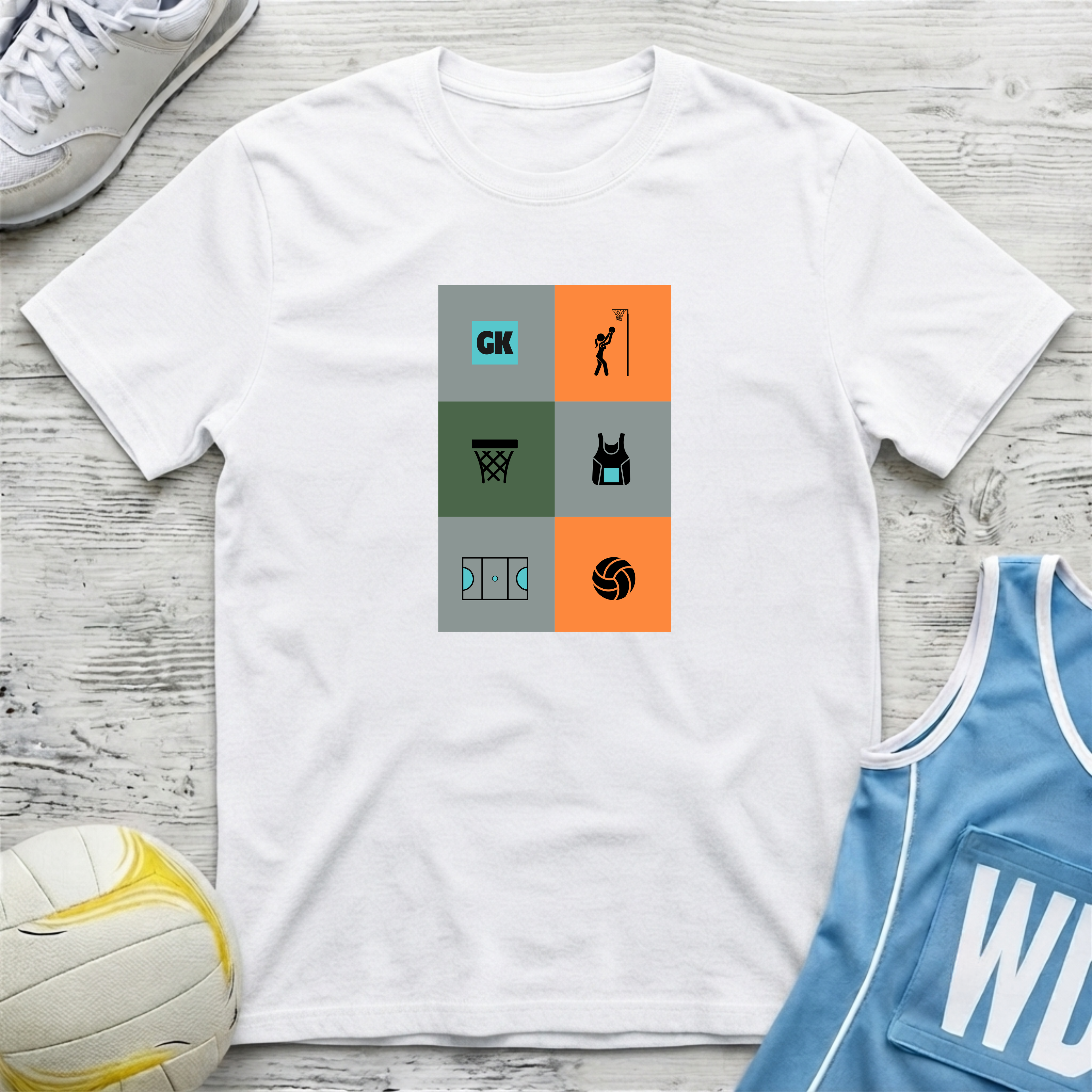Netball Mural T-Shirt